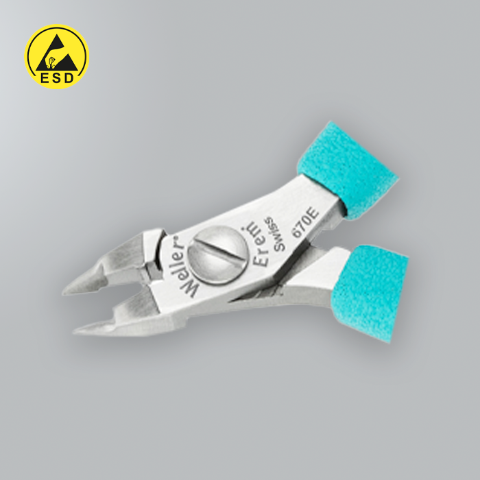 Erem 670E - Tip Cutter Straight Short Relieved Head - Flush ESD (E-670E) Erem 670E - Tip Cutter Straight Short Relieved Head - Flush ESD (E-670E)